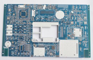 Goede prijs. 1.6mm Dikte HASL ALS Elektronische Gedrukte de Kringsraad van Oppervlakte Blauwe Soldmask online
