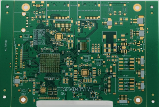 Goede prijs. 4 lagen 2 OZ FR4 Printed Electronics Circuit Board ENIG Oppervlak Zwart Soldmask Prototype pcb fabriek online