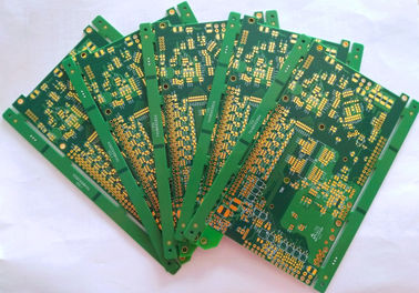 Goede prijs. 10 lagen van Multilayer PCB gouden groen soldmaskwit van ENIG onderdompeling Raad 1u“ silkscreen online