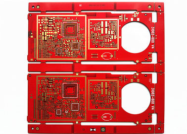 Goede prijs. HAL Fr-4 de Materiële Rode Raad van de Onderdompelings Gouden Multilayer PCB van Soldermask 2layer 2oz online